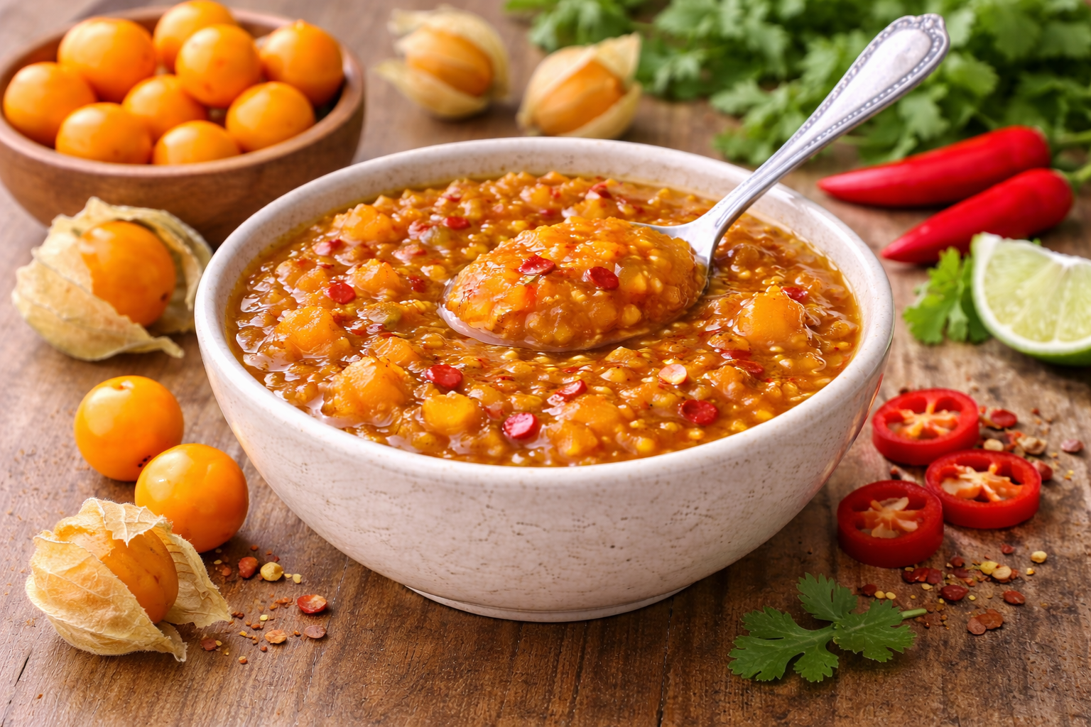 Chutney de Uchuva con Ají