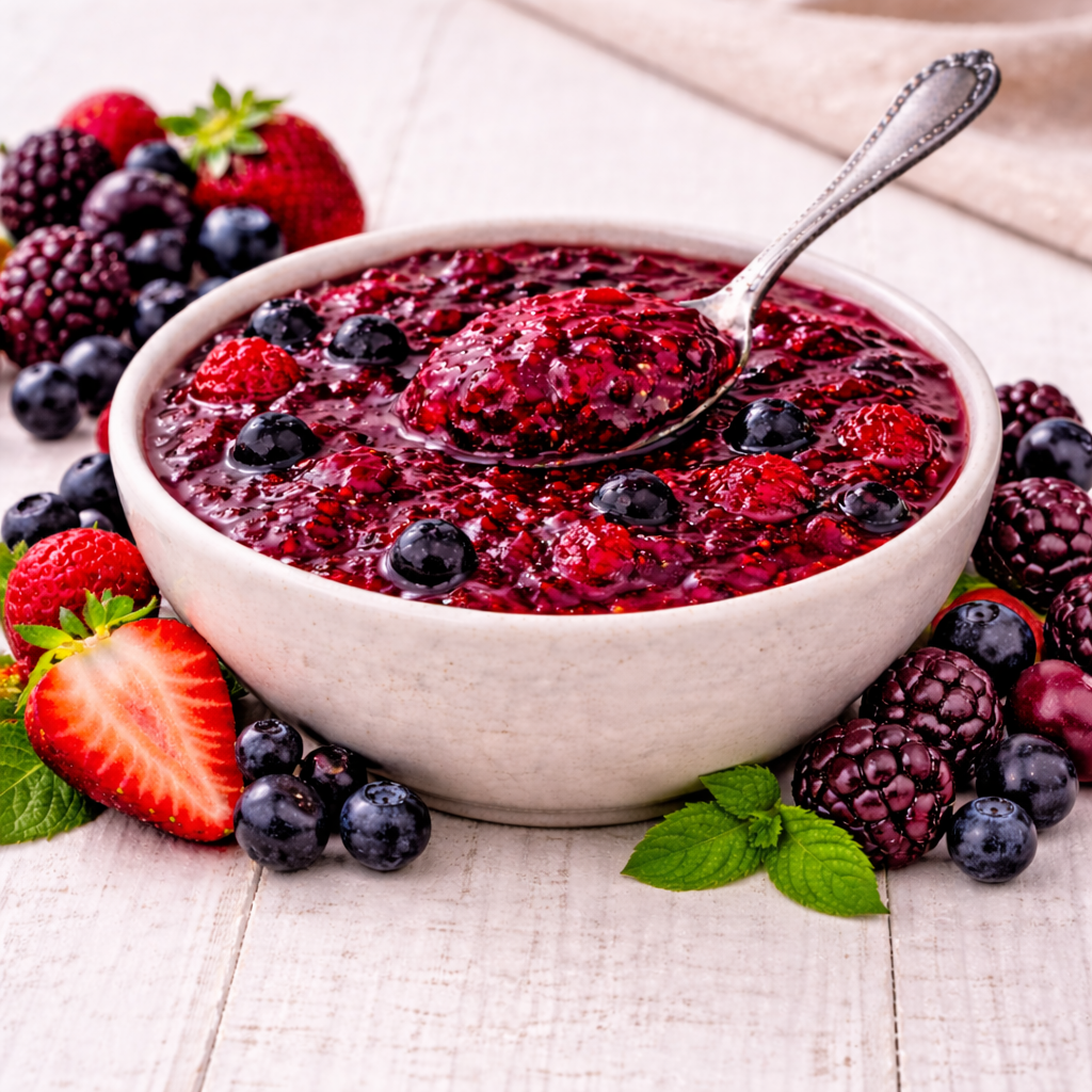 Mermelada de Frutos Rojos y Chía