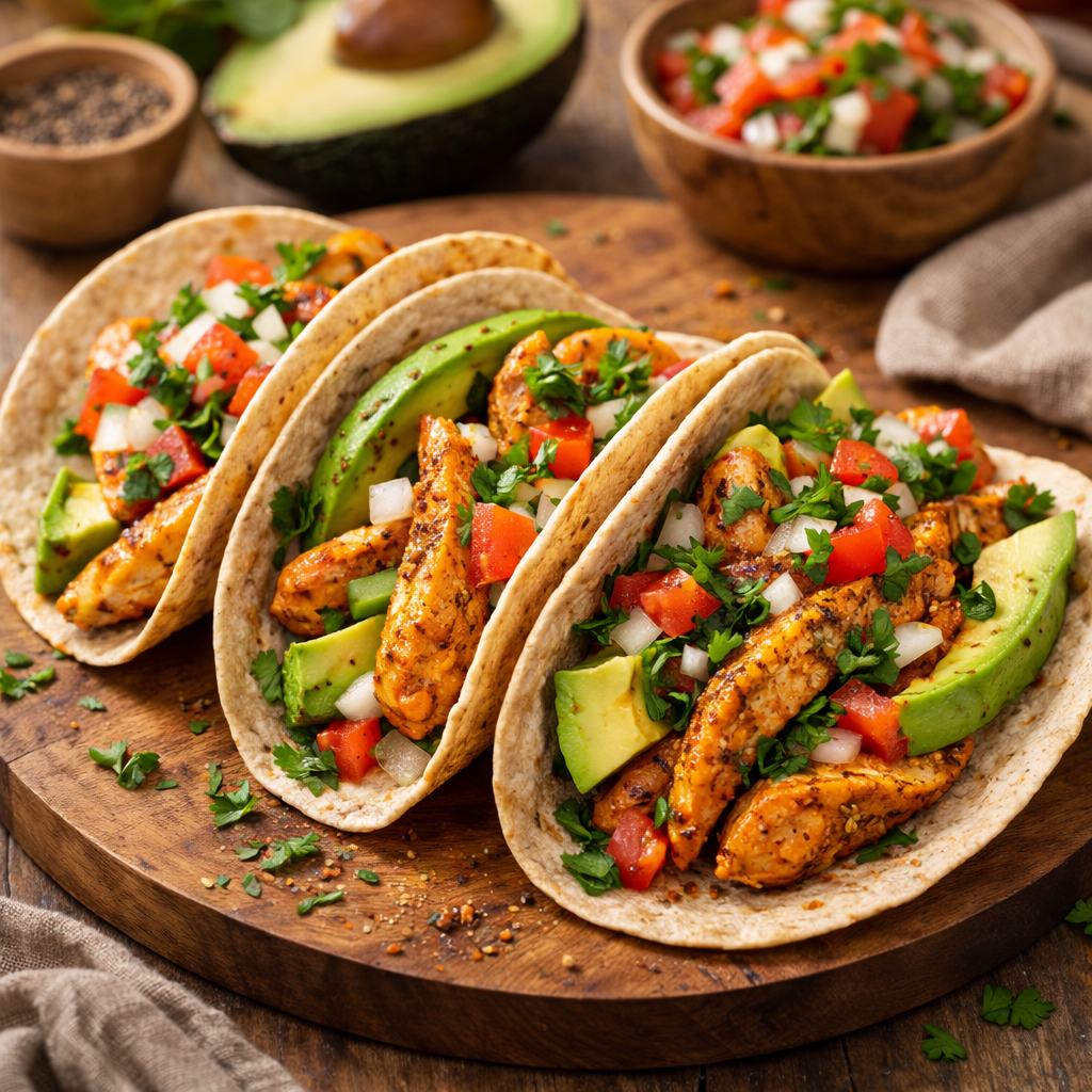 Tacos Fit con Mix Mexicano